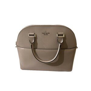 NWT Kate Spade Grove Street Carli Leather Satchel with Crossbody Strap - Taupe